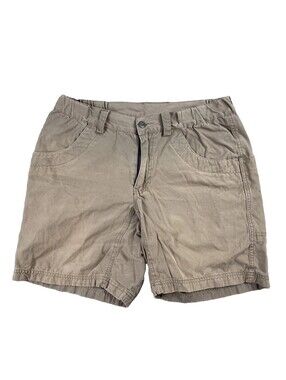 Y2K Kavu Cotton Stand Up Shorts Men's Small Tan Hiking Outdoors